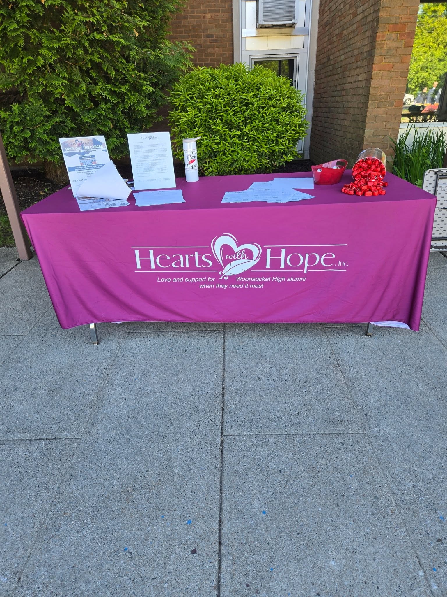 Hearts with Hope members at a community event
